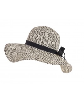 Ladies Wide Brim Sun Hat with Ribbon